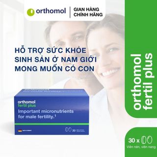 Orthomol Fertil plus - Hỗ trợ tăng cường sức khỏe sinh sản ở nam giới. Hộp 30 ngày