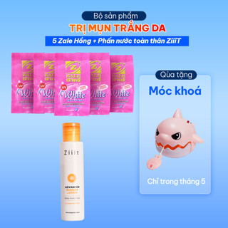 Bộ sản phẩm Giảm mụn trắng da Kem Nén ZALE Hồng - ZiiiT Nước Thơm