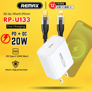 Bộ củ cáp sạc nhanh 20w remax rc-c171cl sạc 50% pin 14 chỉ trong 30 phút. remax bh 12 tháng 1 đổi 1