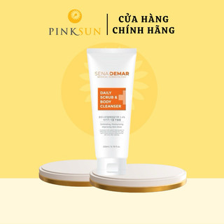 Tẩy da chết body senademar daily scrub & body cleanser tinh chất hạt óc chó - 200ml