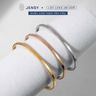 Lắc Tay Đôi Cuff Unisex Khắc Tên Bản Đẹp Không Gỉ. Vòng Tay Cuff Nam Nữ Tình Yêu 20Silver