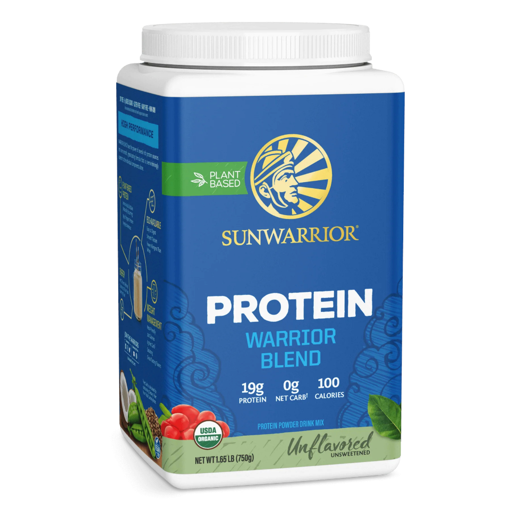 Protein thực vật hữu cơ Warrior Blend Sunwarrior Không vị