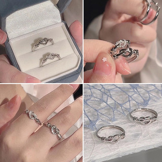 🧚🏻‍♀️ganten🧚🏻‍♀️ 💍nhẫn cặp hình trái tim thời trang dành cho các cặp đôi