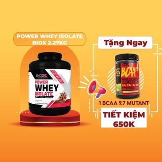 Sữa tăng cơ power whey isolate biox hộp 2.27kg
