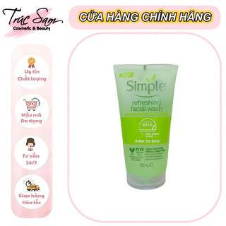 Sữa Rửa Mặt Dạng Gel Simple Kind To Skin Refreshing Facial Wash Gel