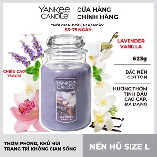Nến hũ Yankee Candle size L - Lavender Vanilla
