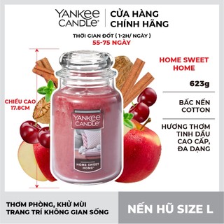 Nến hũ Yankee Candle size L - Home Sweet Home (623g)