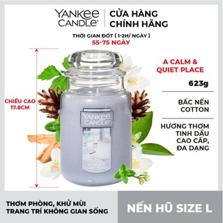 Nến hũ Yankee Candle size L - A Calm & Quiet Place (623g)