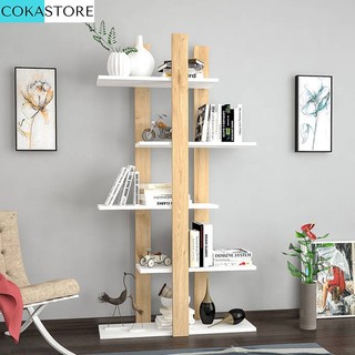 Kệ Sách Gỗ Di Động Để Sàn 5 Tầng Đơn Giản Tiết Kiệm Diện Tích KSG284 ( 150 cm x  80 cm x  23,5cm )