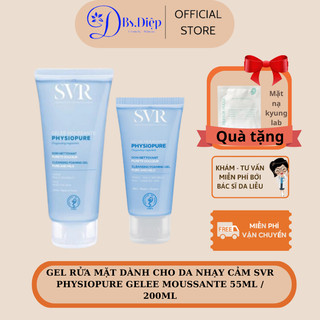Gel rửa mặt dành cho da nhạy cảm SVR PHYSIOPURE Gelee Moussante 55ml / 200ml