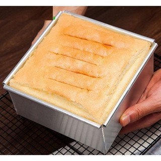 Khuôn nhôm vuông đế liền làm bánh đủ size