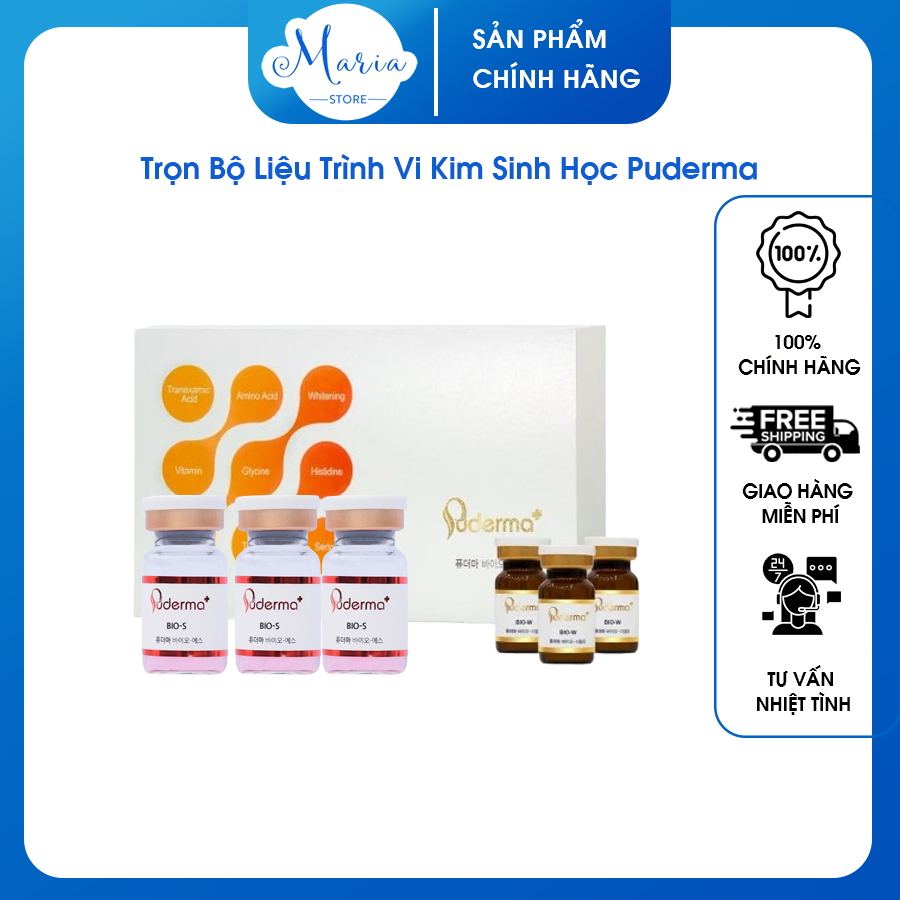 Trọn Bộ Liệu Trình Vi Kim Sinh Học Puderma với Tế Bào Gốc Đỏ Puderma và Tế Bào Gốc Nám Puderma.