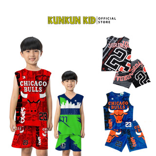 Quần áo bé trai chất Thun lạnh Kunkun Kid BR002-003-005 thiết kế thể thao in hình size đại 10-60kg