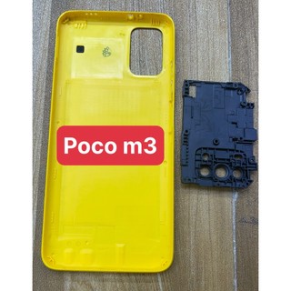 LƯNG+VỎ  XIAOMI REDMI POCO M3 (gồm:phím âm lượng,lưng,sườn, khay sim)