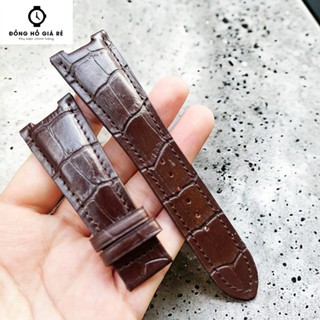  Dây Đồng Hồ Đeo Tay Chất Liệu Da Bò Chống Mồ Hôi 25*13mm Patek Philippe 5711 5712 co 