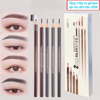 Chì Xé Kẻ Mày WODWOD Cứng Phẩy Sợi Eyebrow Pencil Sắc Nét Chuyên Dùng Cho Makeup Trang Điểm
