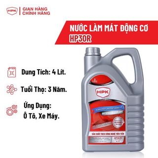Nước làm mát động cơ HPK - HP30R 4L màu đỏ sản phẩm chính hãng HPK, nguyên liệu từ Hàn Quốc