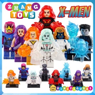 Đồ chơi Xếp hình Dark Phoenix gồm Colossus - Sentinel - Psylocke - Iceman White Queen - Mystique Minifigures Xinh X0277