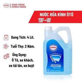 Nước rửa kính pha sẵn WF57 4L HPK sản phẩm chính hãng HPK làm sạch nhanh, giảm ma sát chống bám bẩn