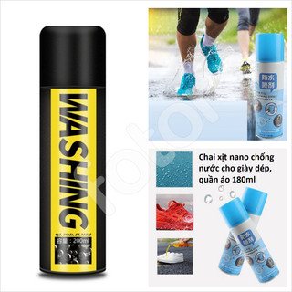 [FREESHIP] CHAI XỊT CHỐNG NƯỚC, CHỐNG THẤM GIÀY DÉP, QUẦN ÁO WASHING 300ml - BAOLIDE BLD, NANO 180ml