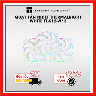 QUẠT TẢN NHIỆT THERMALRIGHT WHITE TL-S12-W*3 ARGB