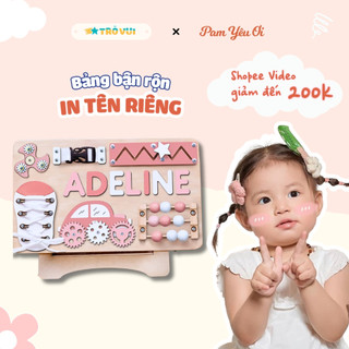 Bảng Bận Rộn Busy Board Giáo Dục Sớm Montessori, Đồ Chơi Phát Triển Trí Tuệ Vận Động Tinh Cho Bé 0-3 Tuổi | Trò vui BB29