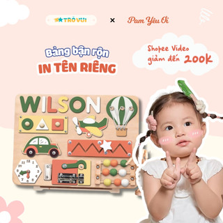 Bảng Bận Rộn  Cho Bé 3 Tuổi , Đồ Chơi Giáo Dục Sớm Montessori Phát Triển Trí Tuệ Rèn Luyện Vận Động Tinh |  Trò Vui BB26