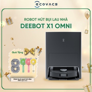 Robot Hút Bụi Lau Nhà Ecovacs Deebot X1 Omni (DEX11)- TỰ ĐỘNG GIẶT GIẺ VÀ LƯU TRỮ RÁC - Hàng Chính Hãng_ Bản Quốc Tế