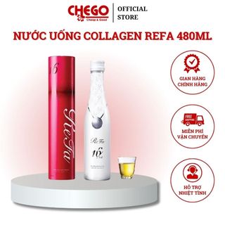 Nước uống collagen Refa Enrich 16 Nhật Bản giúp trắng sáng trẻ hóa làn da chai 480ml