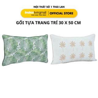 Gối Tựa Trang Trí SUMMER PALM/SPRING PALM Vải Bông, Lanh 30x50x10 cm | Index Living Mall | Nội Thất Nhập Khẩu Thái Lan