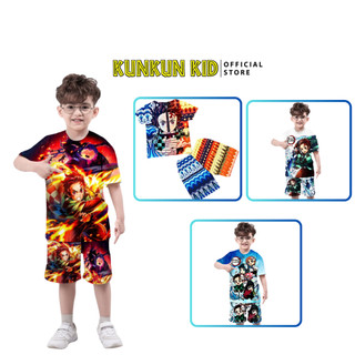 Quần áo trẻ em Kunkun Kid chất thun lạnh co giãn 4 chiều in 3D TP597-1083-1084-1085 size đại từ 10-60kg