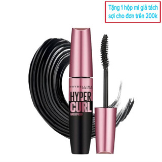  Mascara Làm Dài Và Cong Mi MAYBELLINE New York Hyper Curl Waterproof 9.2ml - Không Lem Lâu Trôi 