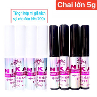 Keo dán mi, keo mi giả Hàn Quốc NIKA chai lớn 5g siêu dính, an toàn cho mắt