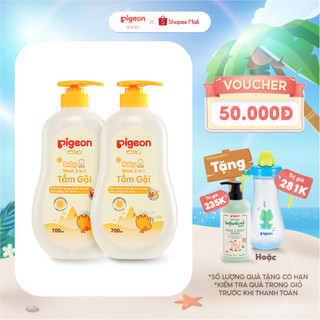 Combo 2 Chai Tắm/Gội Pigeon 700ml