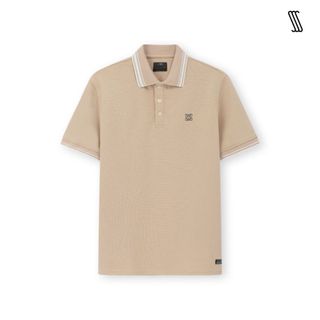 Áo polo nam cổ đức phối viền nam SSSTUTTER cotton cá sấu thoáng mát thêu logo CHARISMA POLO