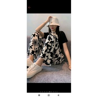 sét áo croptop mix quần LỤA suông( kèm ảnh thật)