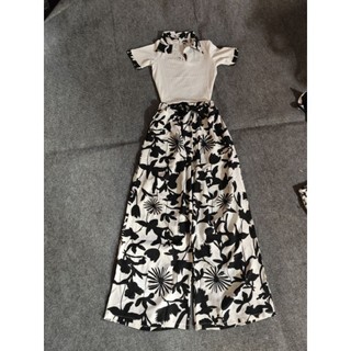 sét áo croptop mix quần LỤA suông( kèm ảnh thật)
