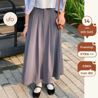 Chân váy chiết li 1 lớp dài tới mắt cá - Sarah Midi Skirt - ufo.thebasic