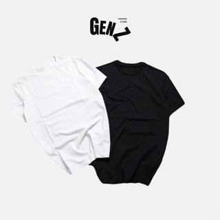 Áo Thun Áo Phông Nam Nữ Unisex Trắng Đen Trơn Co Dãn 4 Chiều Chất Vải Cotton Thấm Hút Mồ Hôi Tốt Tại Gen Z Store HN