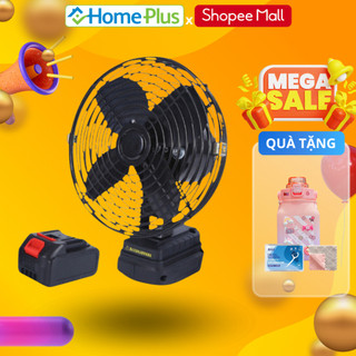 Quạt Tích Điện Lồng Sắt Đế Pin Makita 21V Phổ Thông Kích Thước 8 Inch Dùng Liên tục 8-12 Tiếng Tiện Lợi - ONEBI