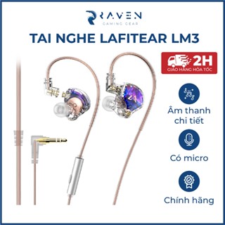 Tai nghe có dây LAFITEAR LMP nghe nhạc thể thao chơi game, tai nghe gaming điện thoại máy tính