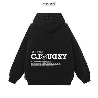 Áo khoác hoodie nam nữ local brand unisex cặp đôi nỉ ngoại cotton form rộng zip CLOUDZY REVERSED