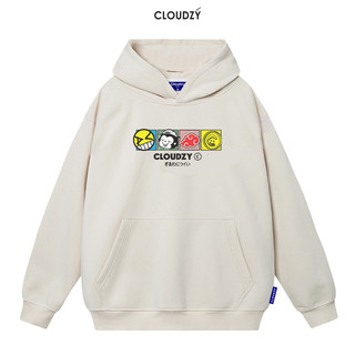 Áo hoodie nữ form rộng nam local brand unisex cặp đôi nỉ ngoại cotton có mũ xám zip CLOUDZY TEAMMATE