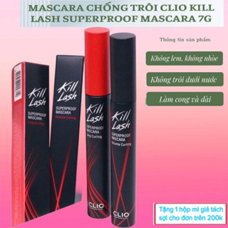 Chuốt Mi Mascara CLIO Kill Lash Superproof 7g làm dày, dài và cong mi, chuyên dụng cho make up