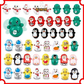 Lật đật mini phi hành gia và doremon hello kitty ninja squid game đồ chơi lật đật cho bé.