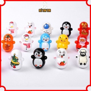 Combo Lật Đật Mini Phi Hành Gia Và Doremon Hello Kitty Ninja Squid Game Đồ Chơi Lật Đật Cho Bé.