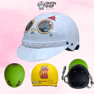 Mũ bảo hiểm trẻ em srt lưỡi trai mèo con