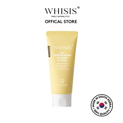 Peel Da Thuần Chay Tăng Cường Nâng Cơ Căng Bóng Whisis So, Booster Vegan Collagen Oil Pack 70g