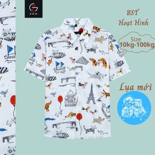  Áo sơ mi đi biển họa tiết THÁI KHANG vải lụa mềm mặc thoải mái không nhăn rất mát A3D19 
