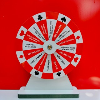 Vòng quay happy ( Ăn Nhậu Đỏ Trắng 16 ô  - Đường kính: 25cm x cao 35cm)